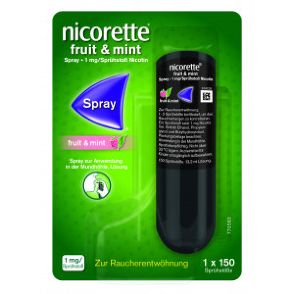 NICORETTE Fruit & Mint Spray 1 mg/Sprühstoß