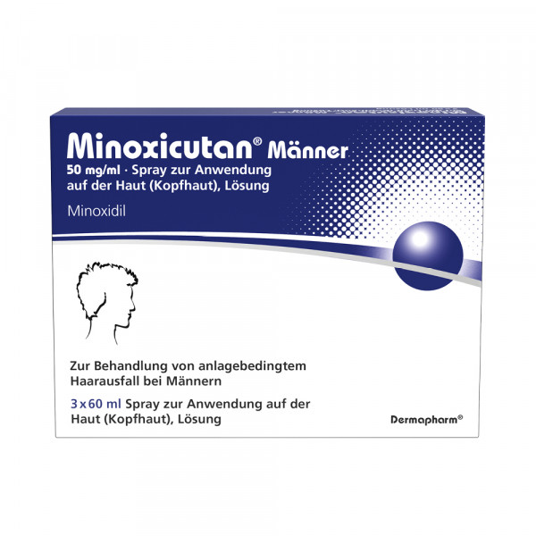 MINOXICUTAN Männer 50 mg/ml Spray 3x60 ml