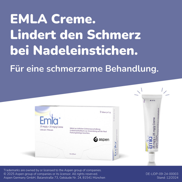 EMLA 25 mg/g + 25 mg/g Creme + 12 Tegaderm Pfl.