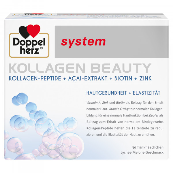DOPPELHERZ Kollagen Beauty system Trinkfläschchen