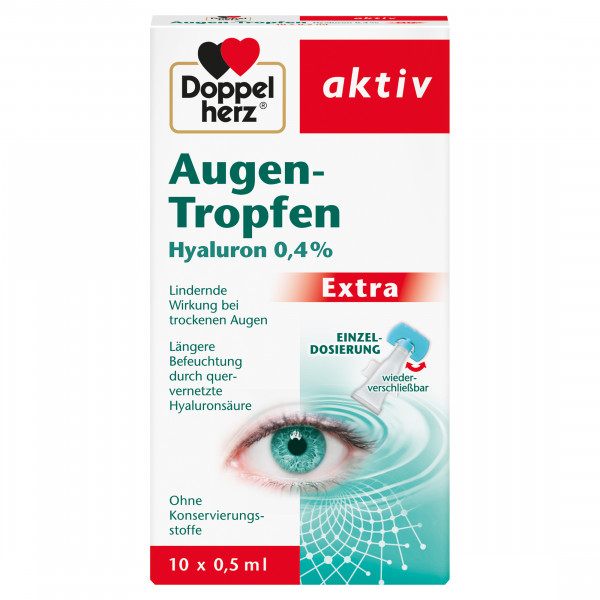 DOPPELHERZ Augen-Tropfen Hyaluron 0,4% Extra