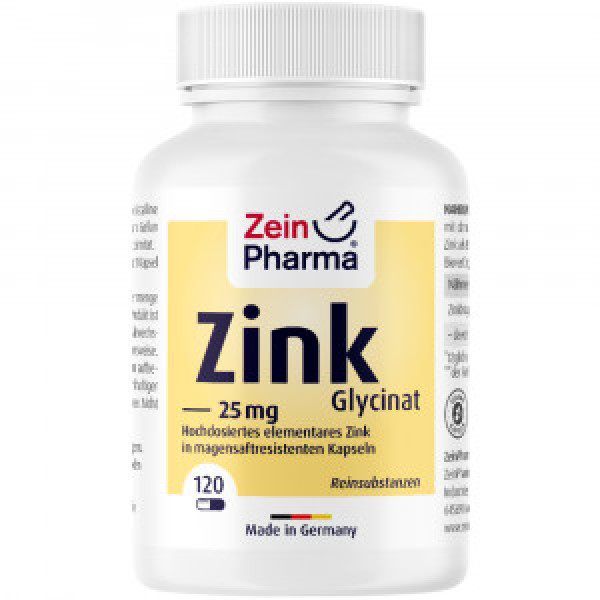 ZINK CHELAT 25 mg in magensaftresist.veg.Kaps.