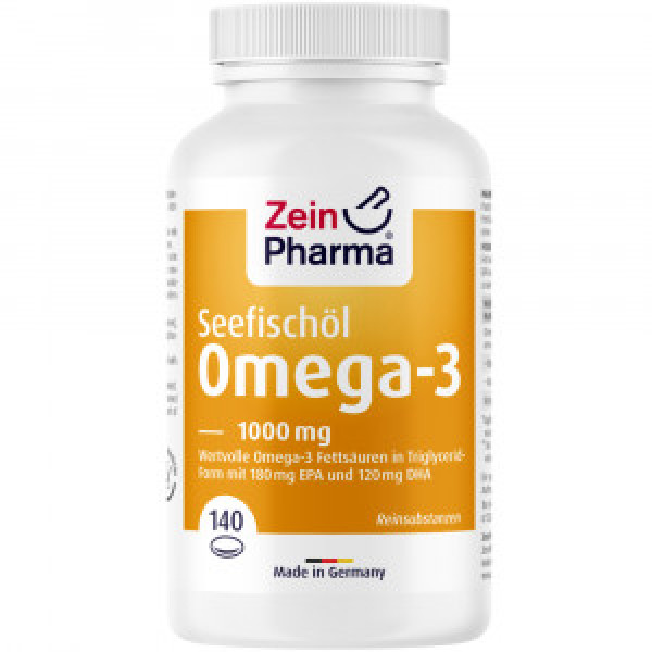 OMEGA-3 1000 mg Seefischöl Softgel-Kapseln hochdo.