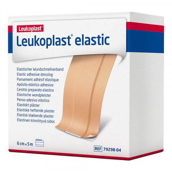 LEUKOPLAST Elastic Pflaster 6 cmx5 m Rolle
