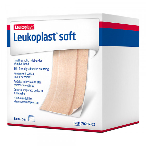 LEUKOPLAST soft Pflaster 8 cmx5 m Rolle