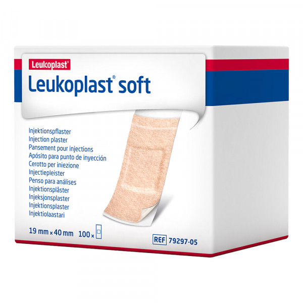 LEUKOPLAST soft Injektionspflaster Strips 19x40 mm