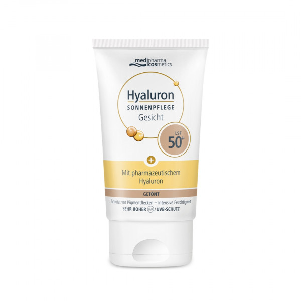 HYALURON SONNENPFLEGE Gesicht Creme LSF 50+ getönt