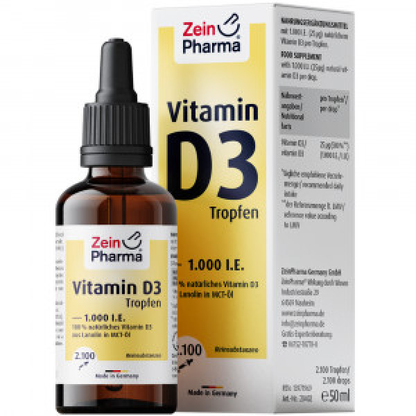 VITAMIN D3 TROPFEN 1.000 I.E. 2100 Tro.ZeinPharma