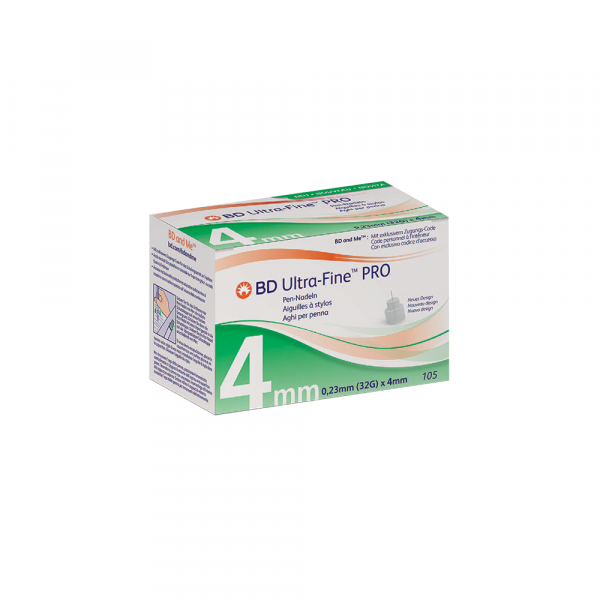 BD ULTRA-FINE PRO Pen-Nadeln 4 mm 32 G 0,23 mm