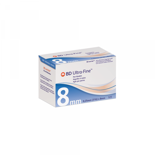 BD ULTRA-FINE Pen-Nadeln 8 mm 31 G 0,25 mm
