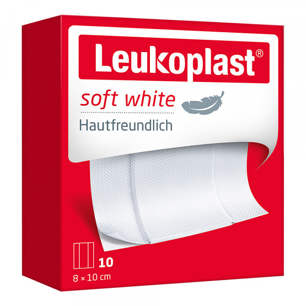 LEUKOPLAST soft white Pflaster 8x10 cm