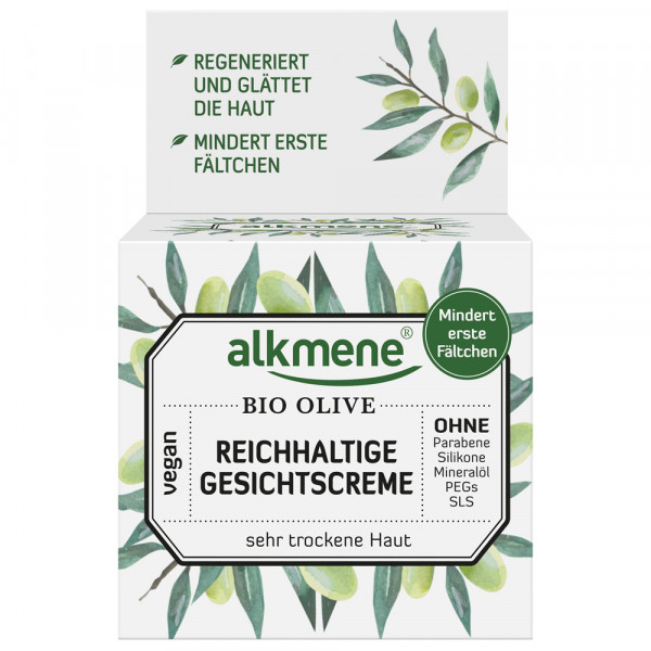 ALKMENE reichhaltige Gesichtscreme Bio Olive