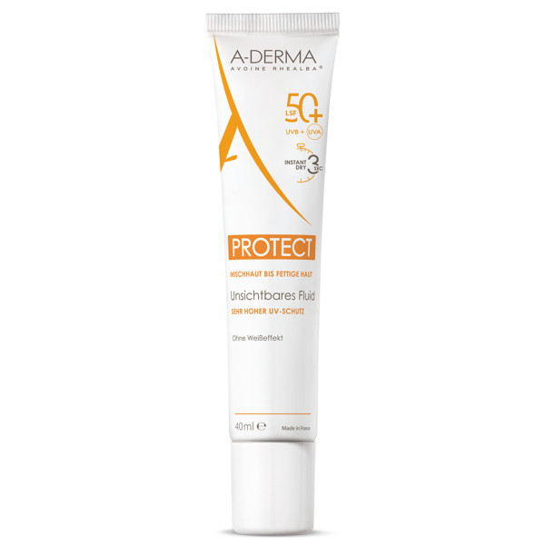 A-DERMA PROTECT SPF 50+ unsichtbares Fluid