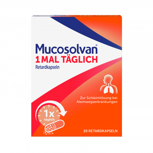 MUCOSOLVAN 1mal täglich Retardkapseln zur Schleimlösung bei Atemwegserkrankungen