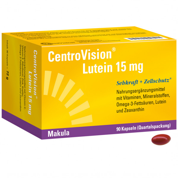 CENTROVISION Lutein 15 mg Kapseln