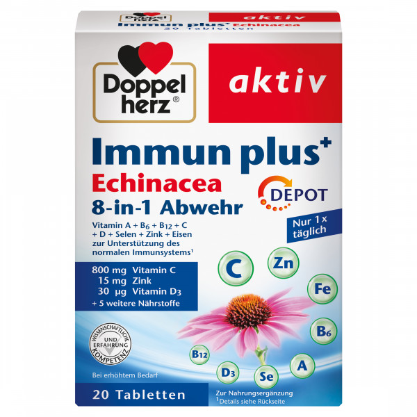 DOPPELHERZ Immun plus Echinacea Depot Tabletten