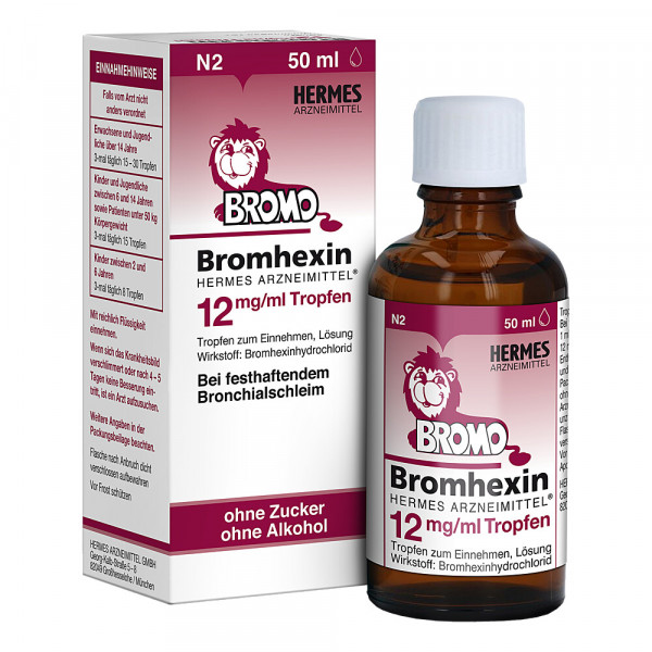 BROMHEXIN Hermes Arzneimittel 12 mg/ml Tropfen
