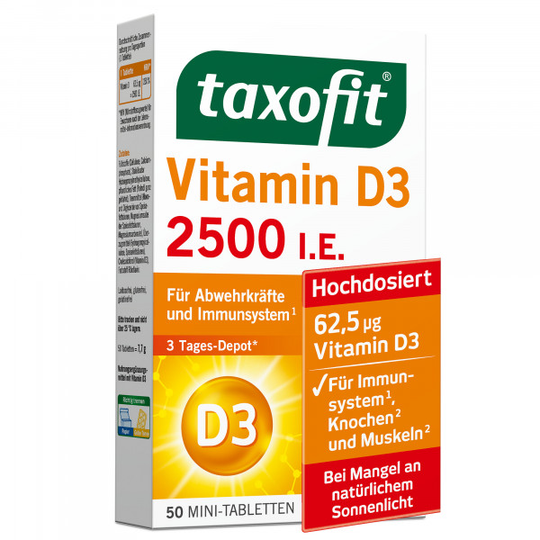 TAXOFIT Vitamin D3 2500 I.E. Tabletten