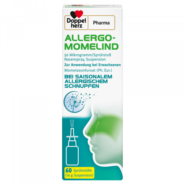 ALLERGO-MOMELIND Doppelherz 50 μg/Sprühstoß, Nasenspray, Suspension