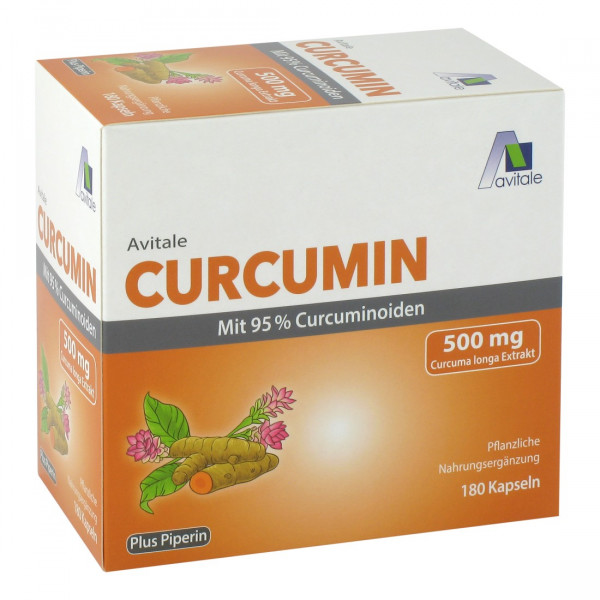 CURCUMIN 500 mg 95% Curcuminoide+Piperin Kapseln