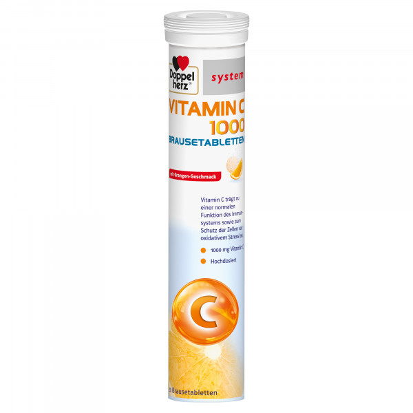 DOPPELHERZ Vitamin C 1000 system Brausetabletten