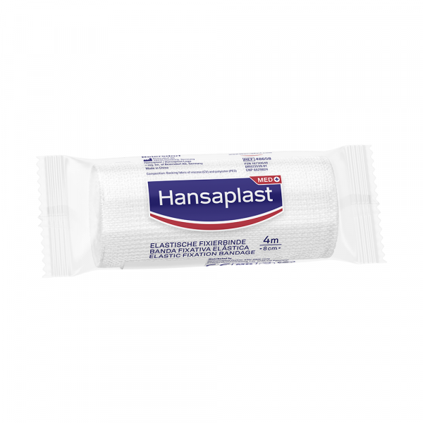 HANSAPLAST elastische Fixierb.gekreppt 8 cmx4 m
