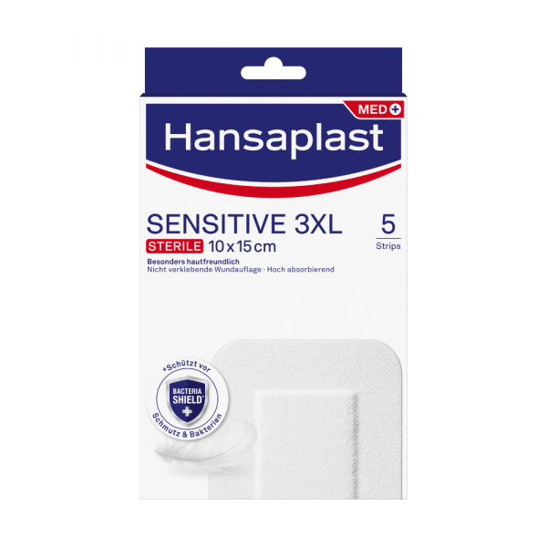 HANSAPLAST Sensitive Wundverband steril 10x15 cm