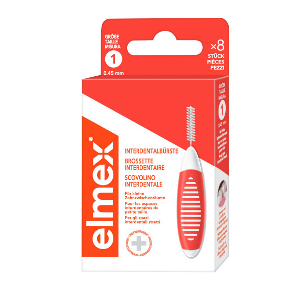elmex Interdentalbürsten orange, Größe 1, 0,45 mm