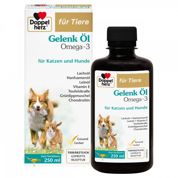 DOPPELHERZ für Tiere Gelenk Öl f.Hunde/Katzen