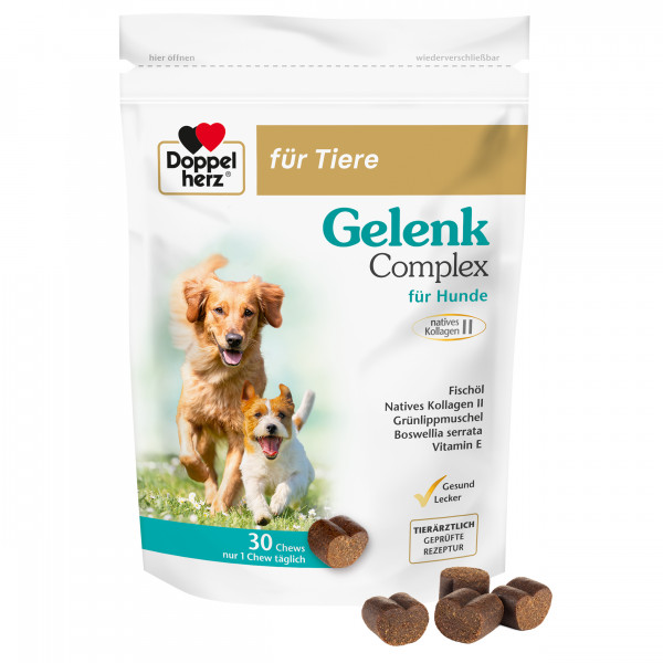 DOPPELHERZ für Tiere Gelenk Complex Chews f.Hunde