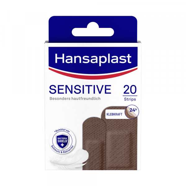 HANSAPLAST Sensitive Pflasterstrips hautton dark