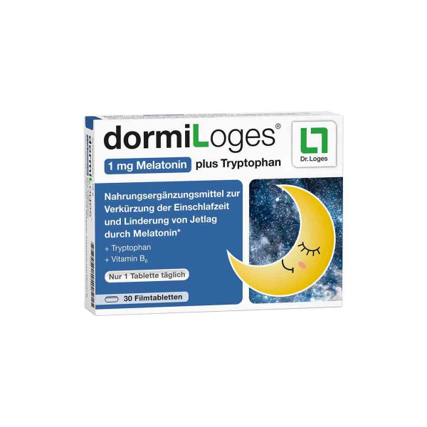 DORMILOGES Melatonin plus Tryptophan Filmtabletten