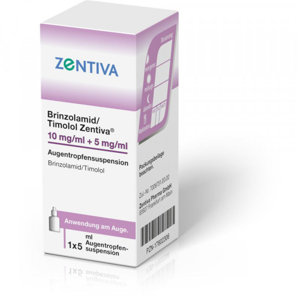 BRINZOLAMID/Timolol Zentiva 10mg/ml+5mg/ml ATR Sus