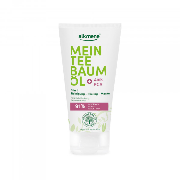 ALKMENE Mein Teebaumöl 3in1 Reinigung-Peeling-Mask