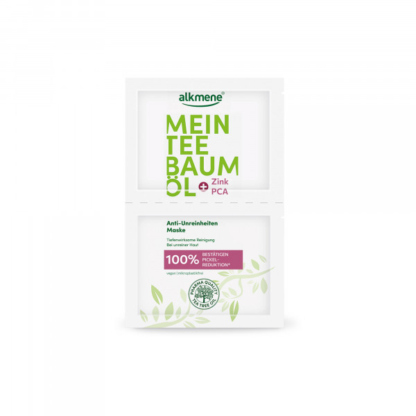 ALKMENE Mein Teebaumöl Anti-Unreinheiten Maske