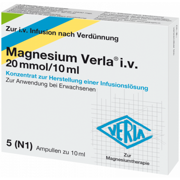 Magnesium Verla® i.v. 20 mmol/10 ml