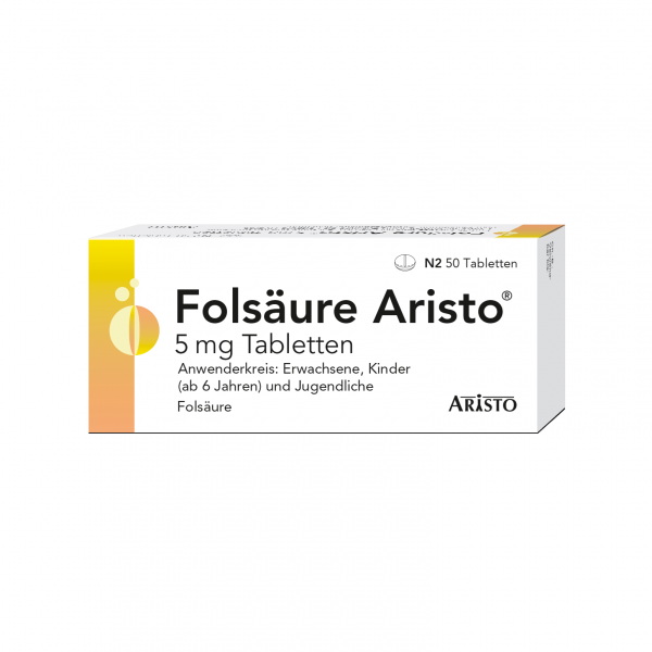 FOLSÄURE ARISTO 5 mg Tabletten