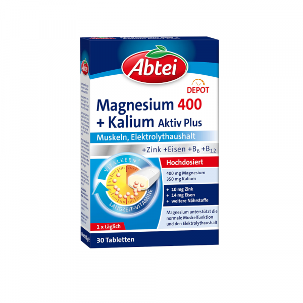 ABTEI Magnesium 400+Kalium Tabletten