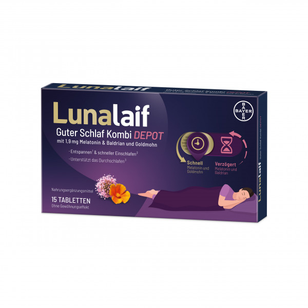 LUNALAIF Guter Schlaf Kombi Depot Tabletten