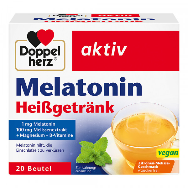 DOPPELHERZ Melatonin Heißgetränk Granulat