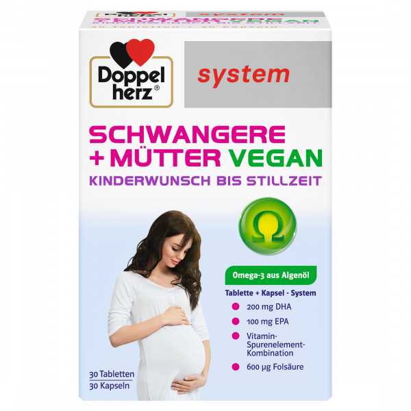 DOPPELHERZ Schwangere+Mütter vegan syst.Kombipack.
