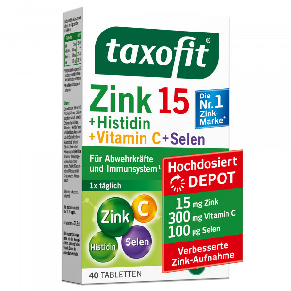 TAXOFIT Zink+Histidin+Selen Depot Tabletten