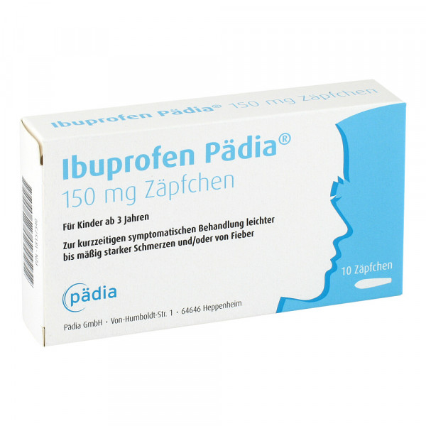 IBUPROFEN Pädia 150 mg Zäpfchen