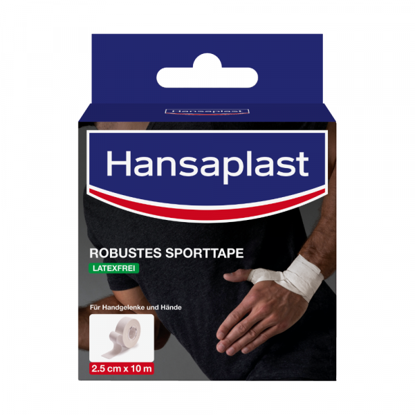 HANSAPLAST robustes Sporttape 2,5 cmx10 m weiß