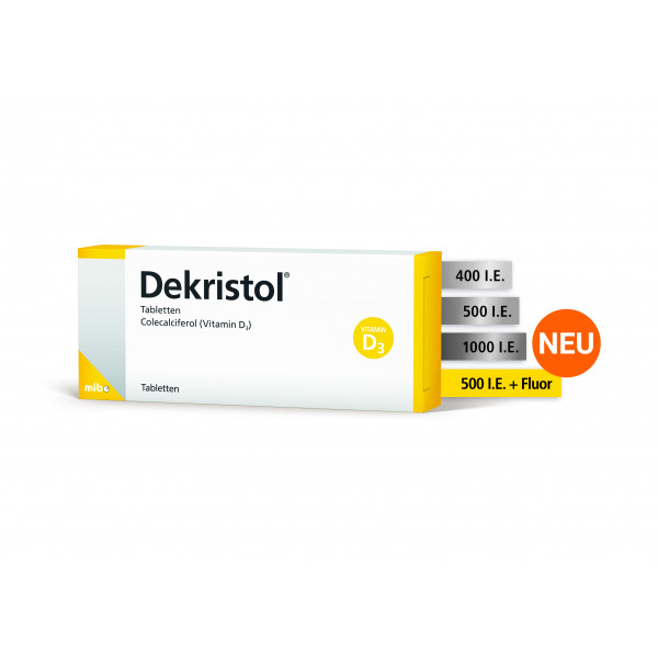 DEKRISTOL Fluor 500 I.E./0,25 mg Tabletten