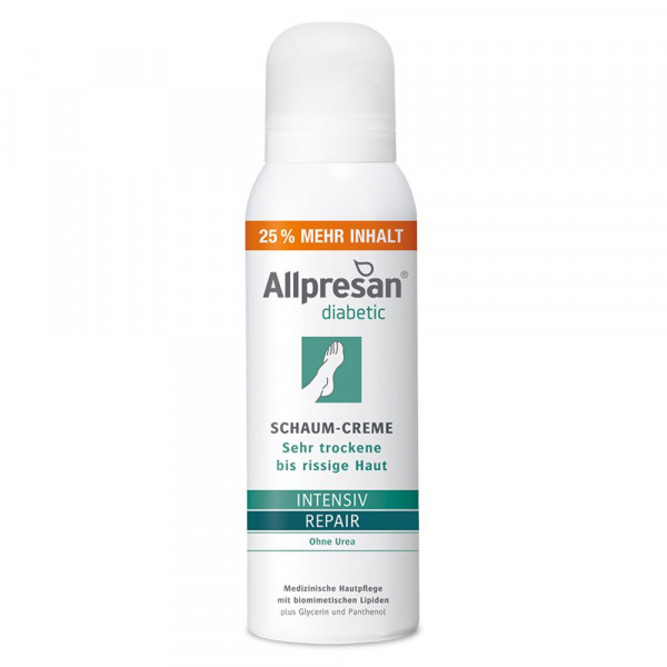 ALLPRESAN diabetic Intensiv Repair Schaum-Creme ohne Urea