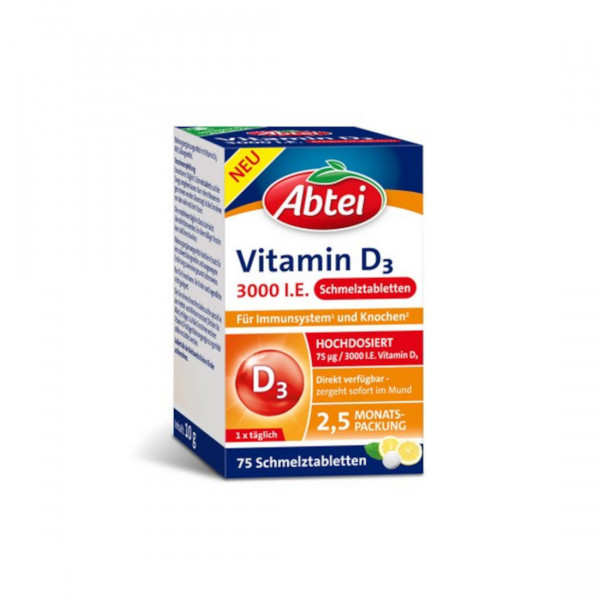 ABTEI Vitamin D3 3000 I.E. Schmelztabletten