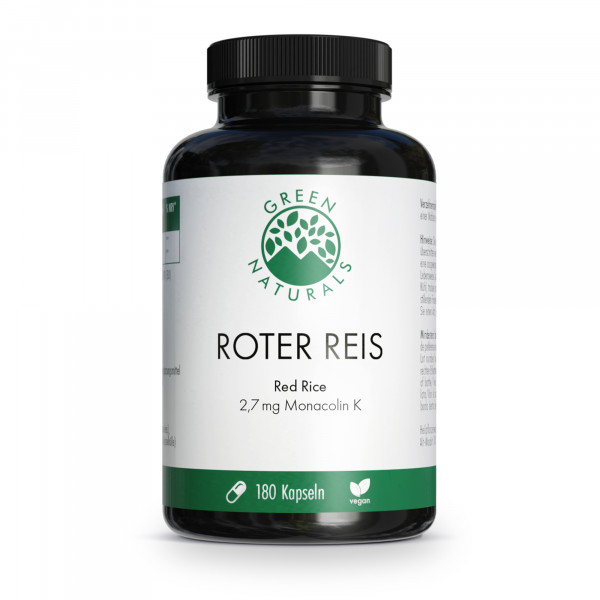 GREEN NATURALS roter Reis Monacolin K vegan Kaps.