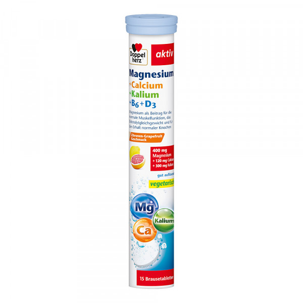 DOPPELHERZ Magnesium+Calcium+Kalium Brausetabl.
