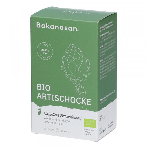 BAKANASAN Bio Artischocke Kapseln